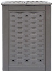 Compostores jardim 3pcs 60x60x83cm 900L plástico vime castanho