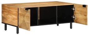 Mesa de centro 100x54x40cm madeira de mangueira maciça castanho