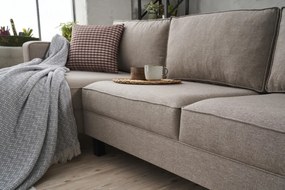 Sofá de Canto Kale – Creme – 258x83x181 cm