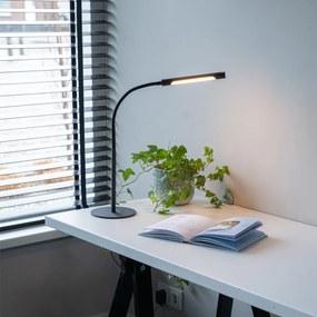 Candeeiro de Mesa Design Preto c/ LED e Dimmer Tátil - Palka