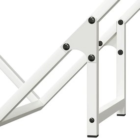 Suporte para lenha 50x25x50 cm aço laminado a frio branco