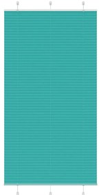 Gasolina verde Plissada Cega 105x200 cm Largura Tecido 104,4cm