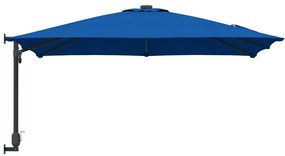 Guarda-Sol de Jardim Azul Céu Montado na Parede 247 cm