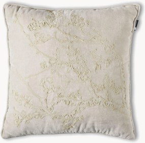 Almofada em veludo de algodão Broderie