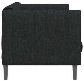 Sofá de 2 lugares tecido preto
