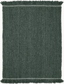 Tapete em lã artesanal de pelo curto Elmo