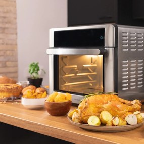 Forno-fritadeira a ar Bake&Fry 3000 Steel Touch Forno de convecção com 30 litros de capacidade e 1800 W