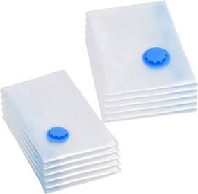 vidaXL Sacos para arrumação de roupas a vácuo 2 tamanhos 10 pcs