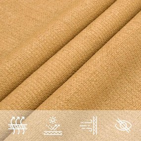 Para-sol estilo vela triangular 160 g/m² 4x4x5,8 m PEAD areia