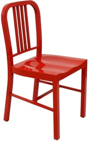 Conjunto 2 Cadeiras de Cozinha e Sala de Jantar  NAO, aço, vermelho