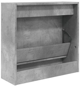 Sapateira 60x21x57 cm derivados de madeira cinzento cimento