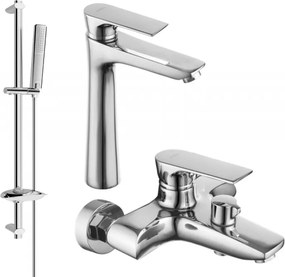 Mexen Axel DB72 conjunto de banheira, cromado - 73813DB72-00