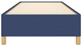 Estrutura de cama sem colchão 90x190 cm tecido azul