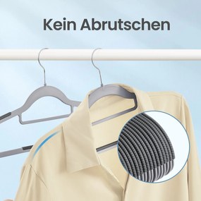 Conjunto de 30 cabides Prateado + Cinza claro + Cinza escuro