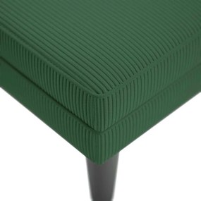 Chaise lounge com almofada tecido corduroy selva verde