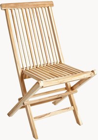 Cadeiras de jantar dobráveis em madeira de teca para jardim Jepara, conjunto de 2