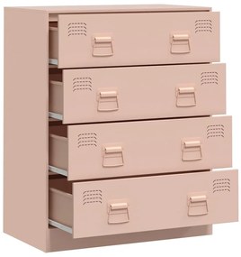 Aparador 67x39x83 cm aço rosa