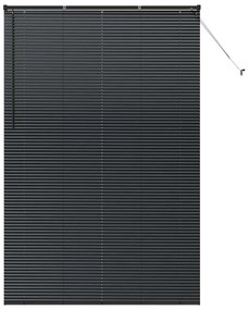 Persiana de Janela com cortinas Outros Manual Preto 140 x 220 cm Alumí