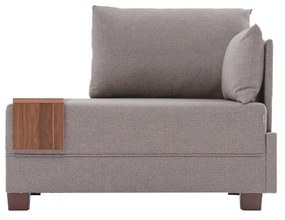 Poltrona "Geneva" com Mesa de Apoio Incorporada - Bege - Design Modern