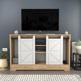 Móvel para TV Ahris – Carvalho Branco – 140x35x85 cm
