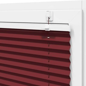 Plissado Cego Bordéus Vermelho 70x150 cm Largura Tecido