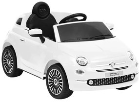 Carro elétrico de criança Fiat 500 branco