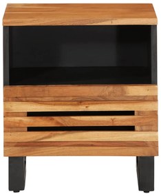 Mesa de cabeceira 40x34x46 cm madeira de acácia maciça
