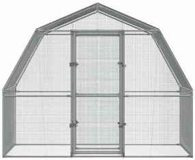 Gaiola para pássaros com porta aço galvanizado prateado