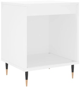 Mesas de cabeceira 2pcs 40x35x50 cm derivados de madeira branco