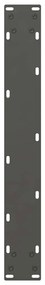 Pés para mesa de bar antracite 2 peças 60x(100-101) cm aço