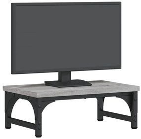 Suporte de monitor 37x23x14cm derivados madeira cinzento sonoma