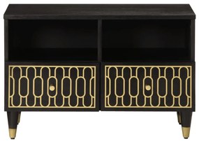 Móvel de TV 70x33x46 cm madeira de mangueira maciça
