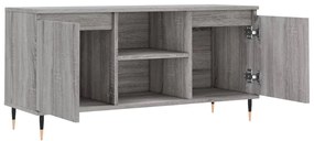 Móvel de TV 104x35x50 cm derivados de madeira cinzento sonoma