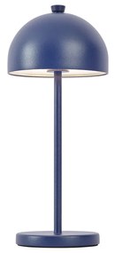 Candeeiro de mesa azul com LED IP54 recarregável com estação de carregamento - Squirrel Moderno