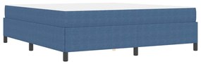 Estrutura da Cama Azul 180 x 200 cm Tecido de veludo côtelé