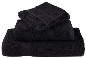 Toalhas de mãos premium SOLUND 10 pcs 30x30 cm 600 g/m2 preto