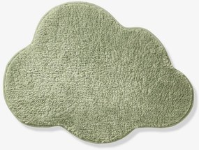 Tapete Vertbaudet suave em forma de nuvem para criança verde-salva