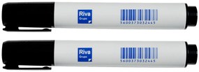 Marcador Quadros Brancos RIVA Preto – Pack 2 Unidades