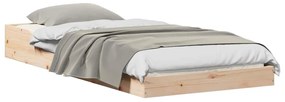 Estrutura da Cama Castanho 80 x 200 cm Madeira de pinho maciça
