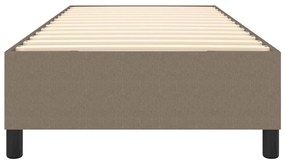 Estrutura cama sem colchão 90x200 cm tecido cinza-acastanhado