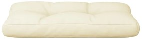 Almofadão para sofá de paletes 80x40x12 cm tecido creme