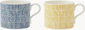 Canecas de porcelana Beauty of Life, conjunto de 4