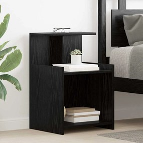 Guarda-roupa de Cabeceira em Carvalho Preto - 40 x 35 x 60 cm - Madeir