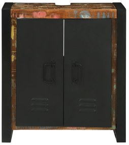 Armário de Pia 55x35x60 cm Madeira Sólida Recuperada