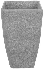Vaso para plantas em pedra cinzenta clara 60 x 27 x 41 cm BARIS Beliani