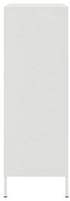 Aparador alto 68x39x113 cm aço branco
