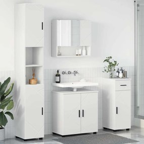 vidaXL Conjunto de Móveis para Banheiro 4 pcs Branco 61 x 35 x 64 cm