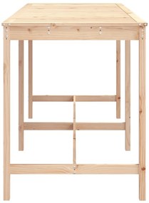 Mesa de jardim 203,5x90x110 cm madeira de pinho maciça
