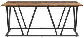 Mesa de Café vidaXL de Madeira Antiga 100x50x40 cm em Madeira Ingénua