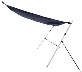 Conjunto extensão de toldo em T 170x170x(113-182,5) cm azul
